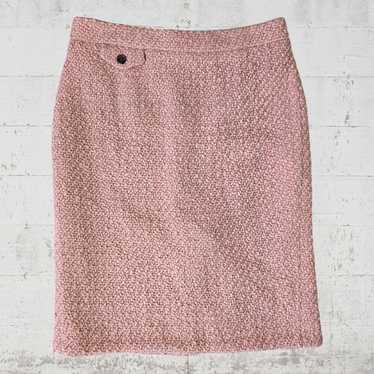 J.Crew J. Crew Pink Tweed Wool Blend Pencil Skirt… - image 1