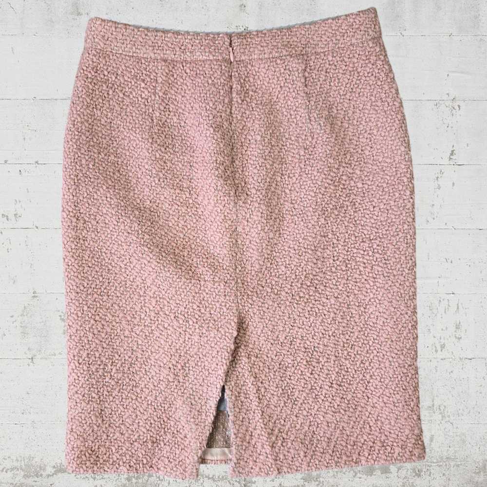 J.Crew J. Crew Pink Tweed Wool Blend Pencil Skirt… - image 6