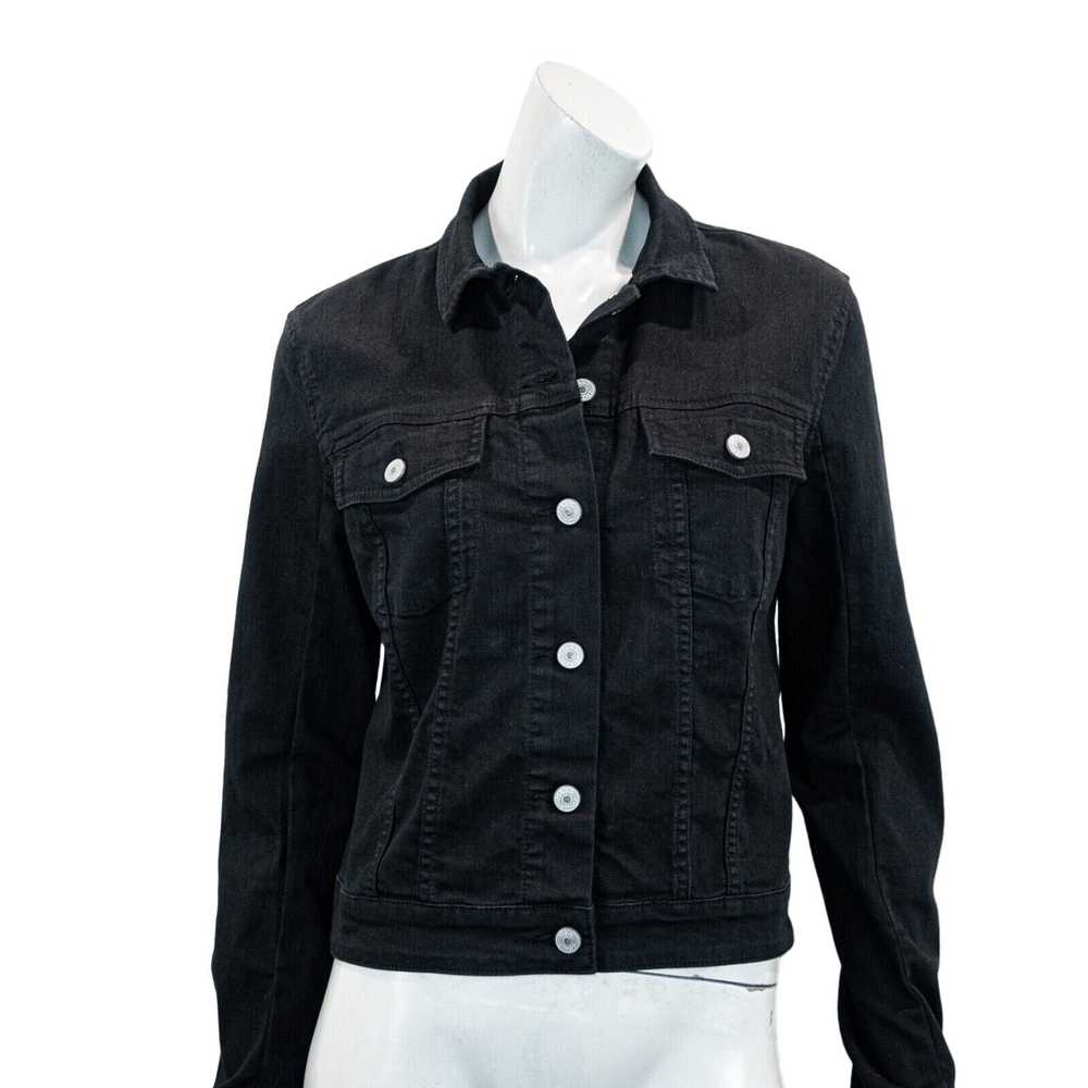 Jean Shop JEAN SHOP NYC Women's Denim Jacket blac… - image 6