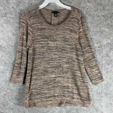 Other Joan Vass Blouse Medium Women's Pullover Tan