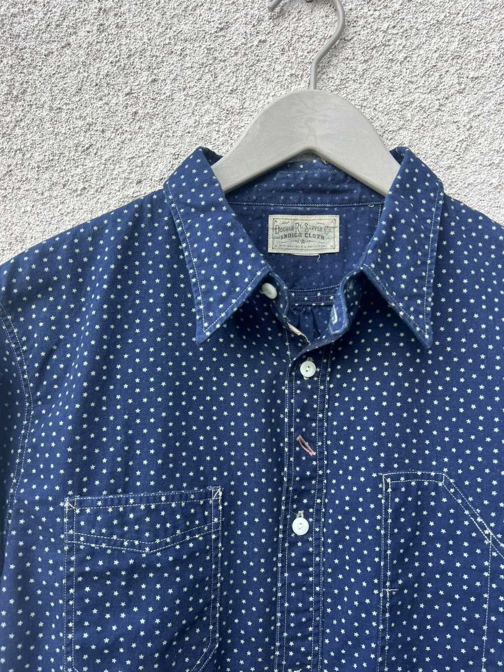 RRL Ralph Lauren RRL Indigo Cloth Star Dot Iron O… - image 3