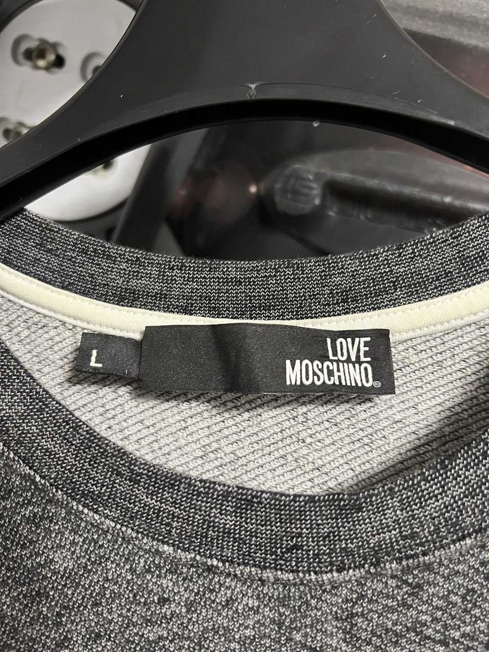 Moschino LOVE MOSCINO Crewneck Sweatshirt Gray Lo… - image 7