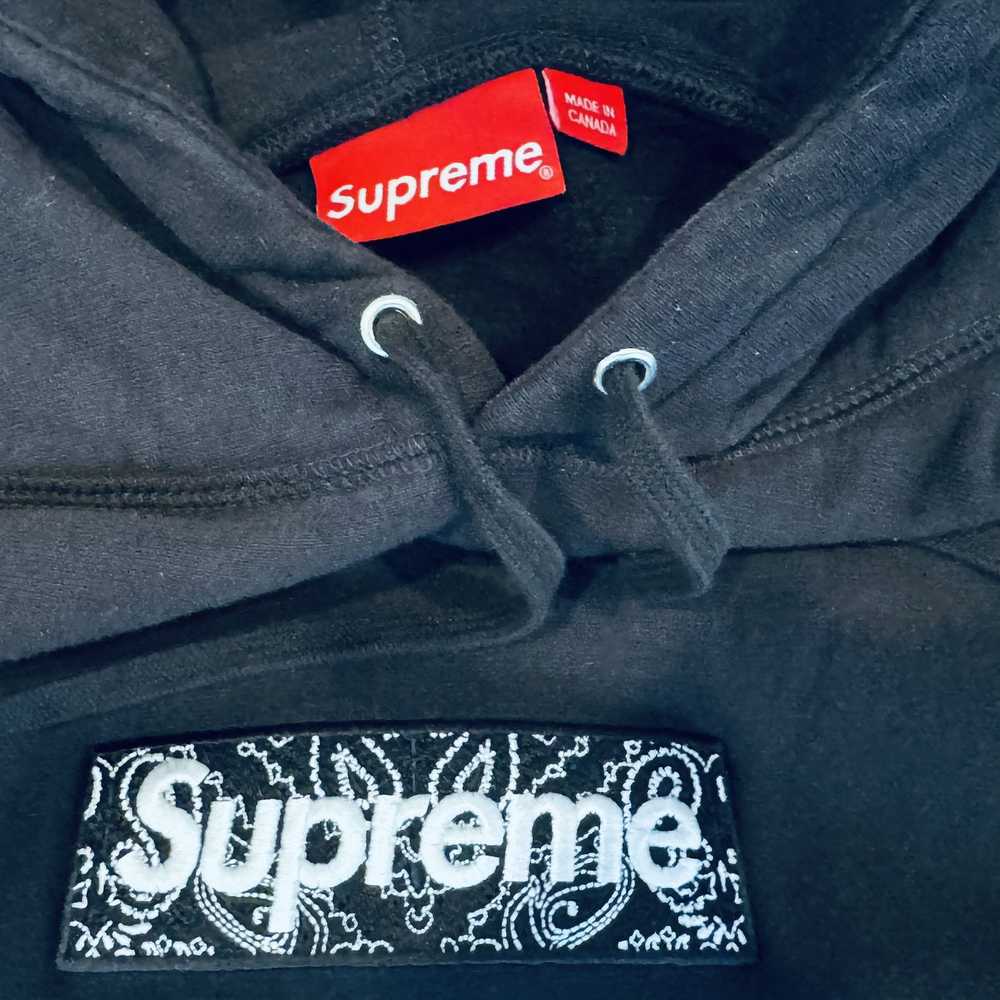 Supreme Supreme Bandan Box Logo Hoodie Hooded Swe… - image 8