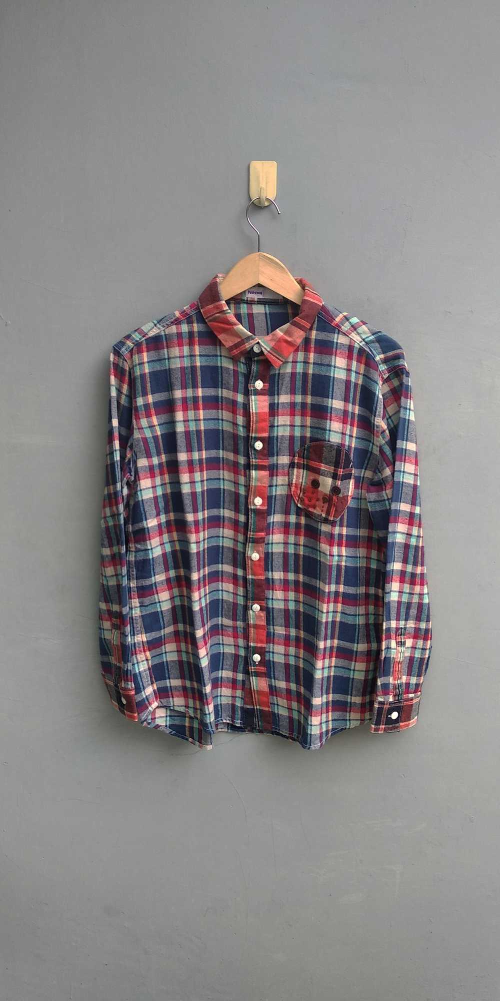 Japanese Brand × Ne-Net Ne-net plaid flanell shirt - image 1