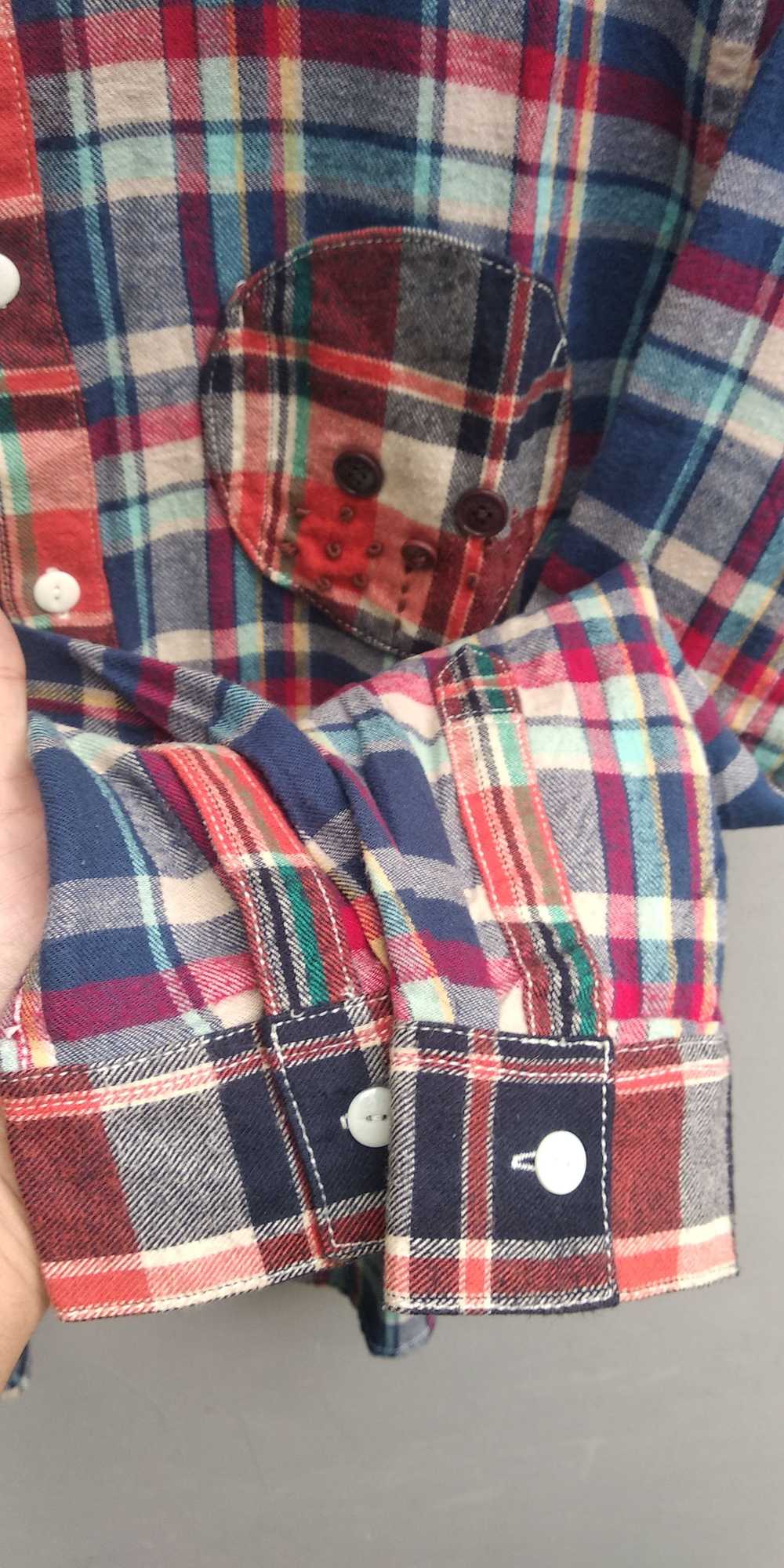 Japanese Brand × Ne-Net Ne-net plaid flanell shirt - image 3