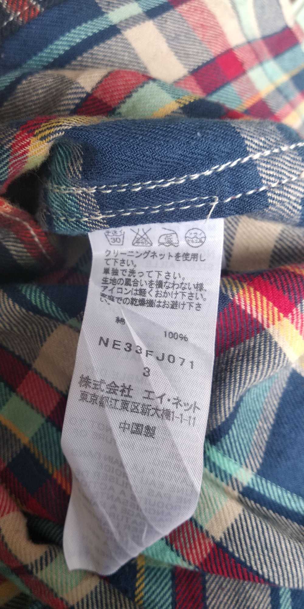 Japanese Brand × Ne-Net Ne-net plaid flanell shirt - image 4