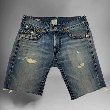 True Religion Vintage Y2K True Religion Cut Off S… - image 1