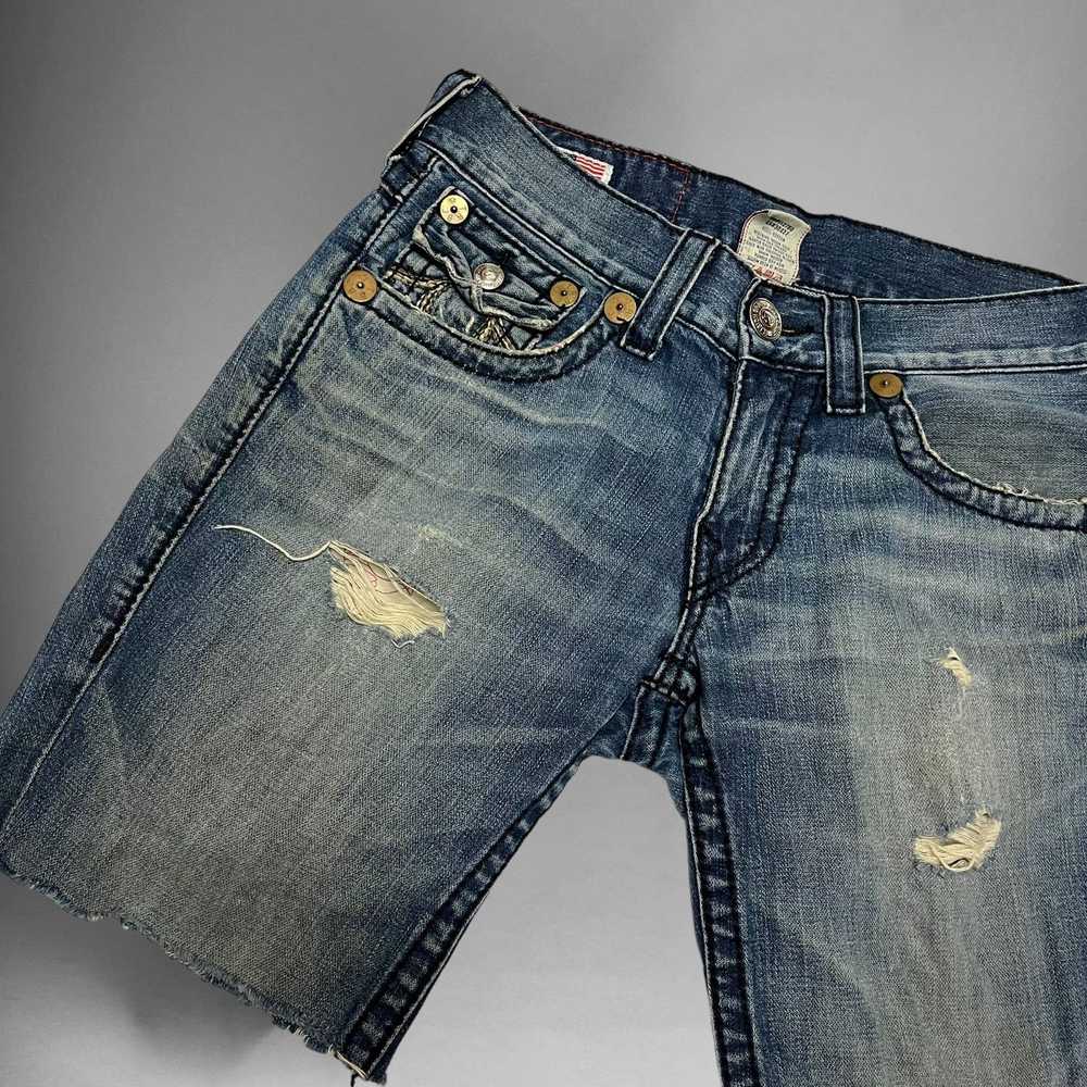 True Religion Vintage Y2K True Religion Cut Off S… - image 2