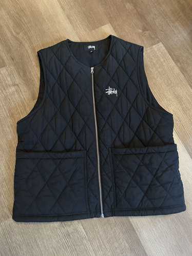 Stussy Stussy Diamond Quilted Vest Black Large