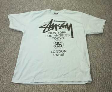 海外希少 stussy World Tour/ワールドツアー コットンTシャツ ☆関税込☆STUSSY☆Stussy World Tour T-Shirt☆Tシャツ