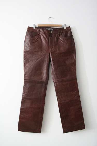 Gap GAP Vintage Boot cut Leather Pants seen on Kan