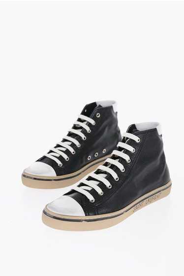 Saint Laurent Paris Leather MALIBU High-top Sneake