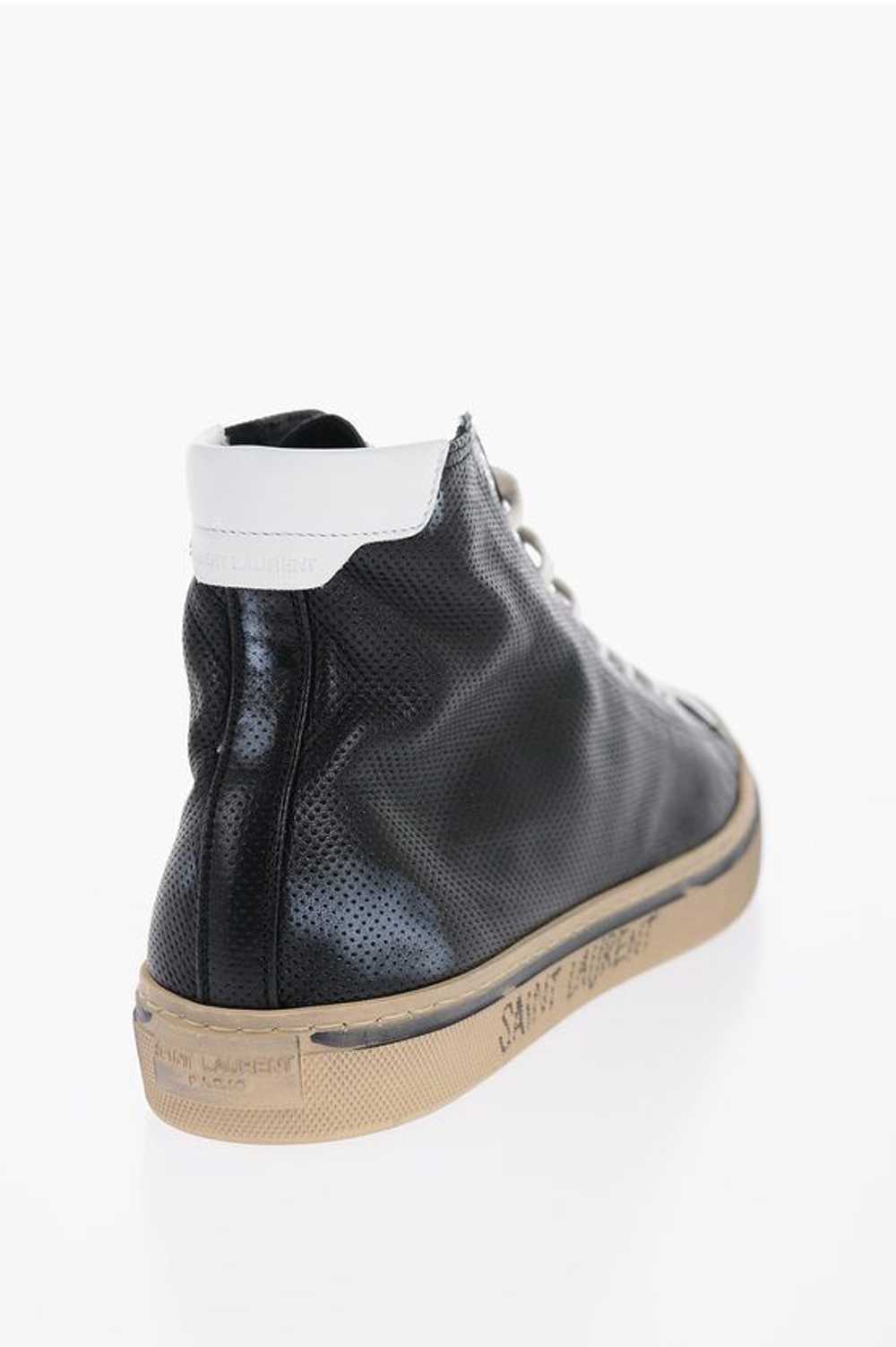 Saint Laurent Paris Leather MALIBU High-top Sneak… - image 2