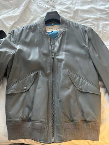 Burberry Burberry Brit Grey Leather Bomber Jacket