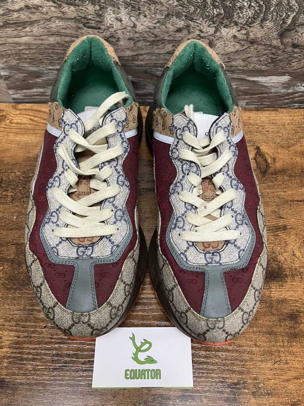 Designer × Gucci Gucci GG Rhython Sneakers Size 9 - image 3