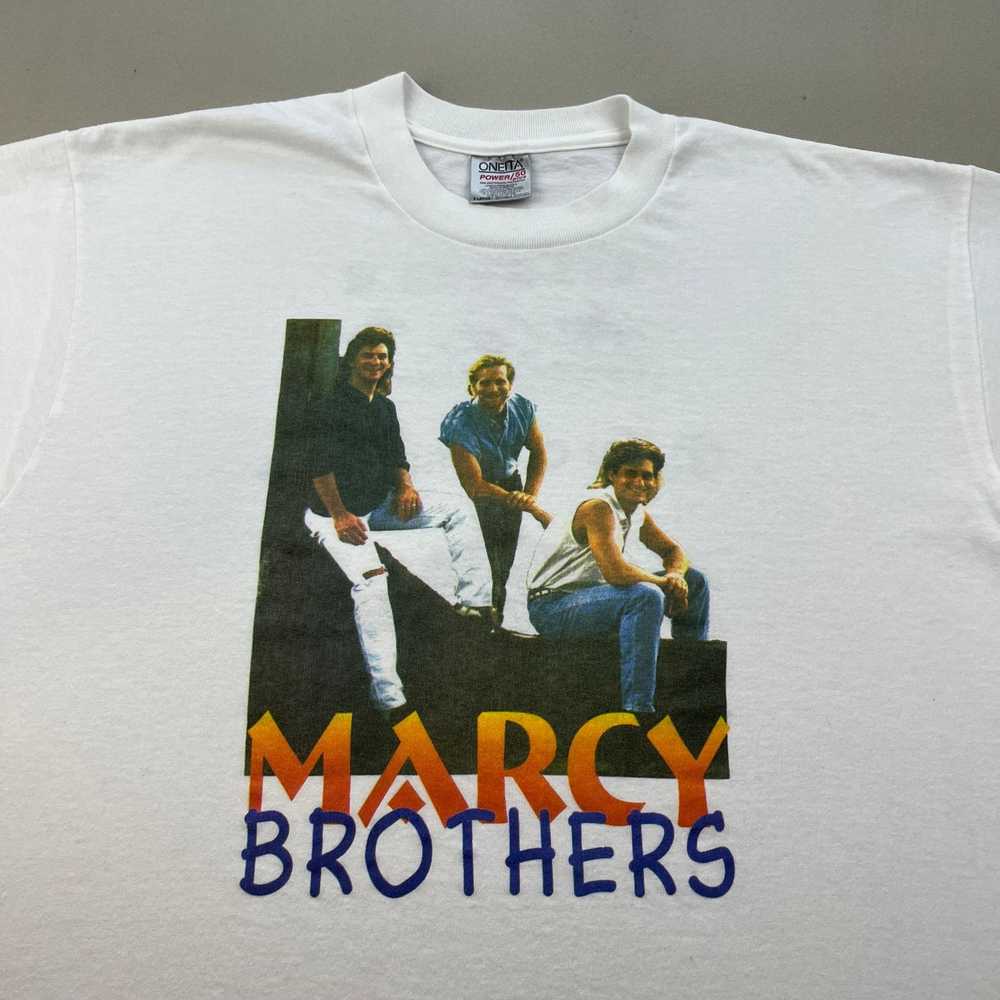 Vintage Vintage The Marcy Brothers T-Shirt XL Whi… - image 2