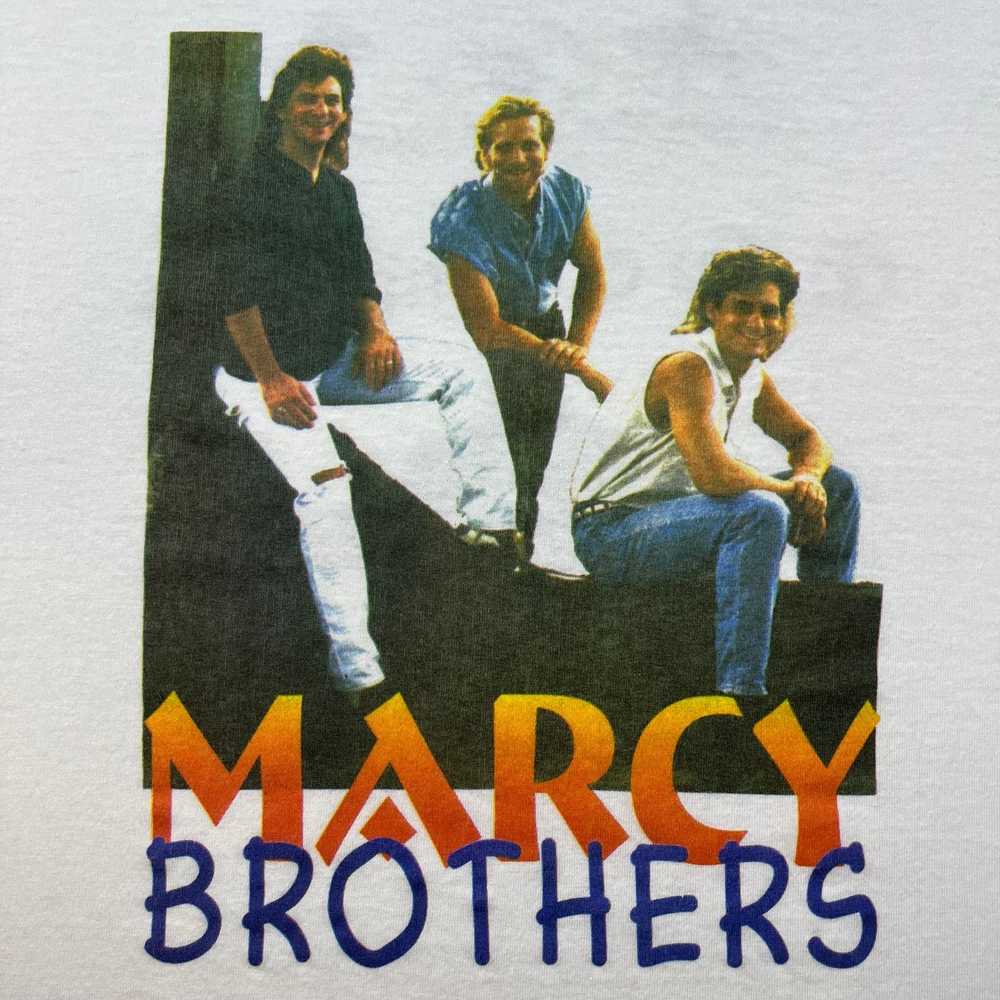 Vintage Vintage The Marcy Brothers T-Shirt XL Whi… - image 3