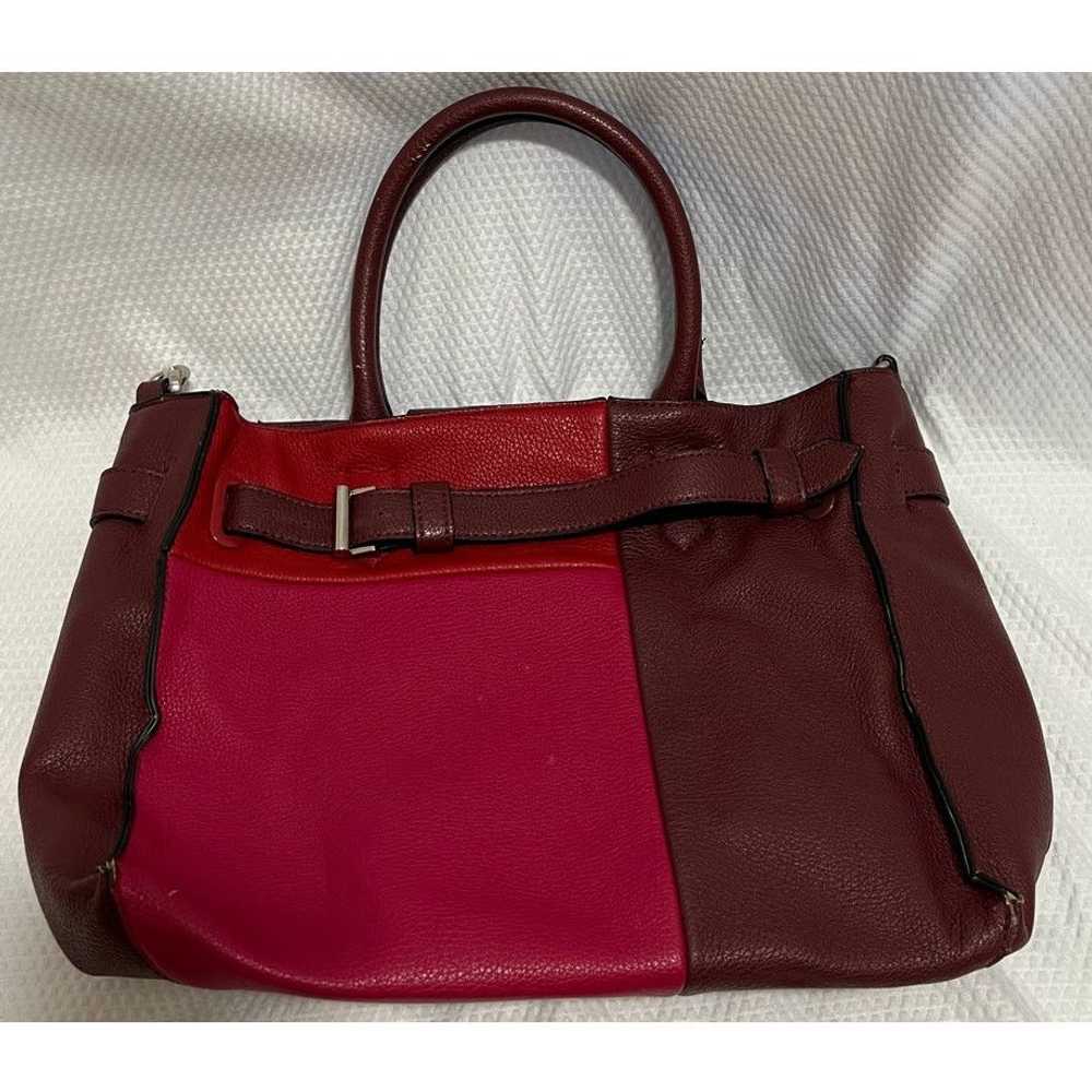 Reed Reed Leather Purse - Red and Burgundy - Top … - image 1