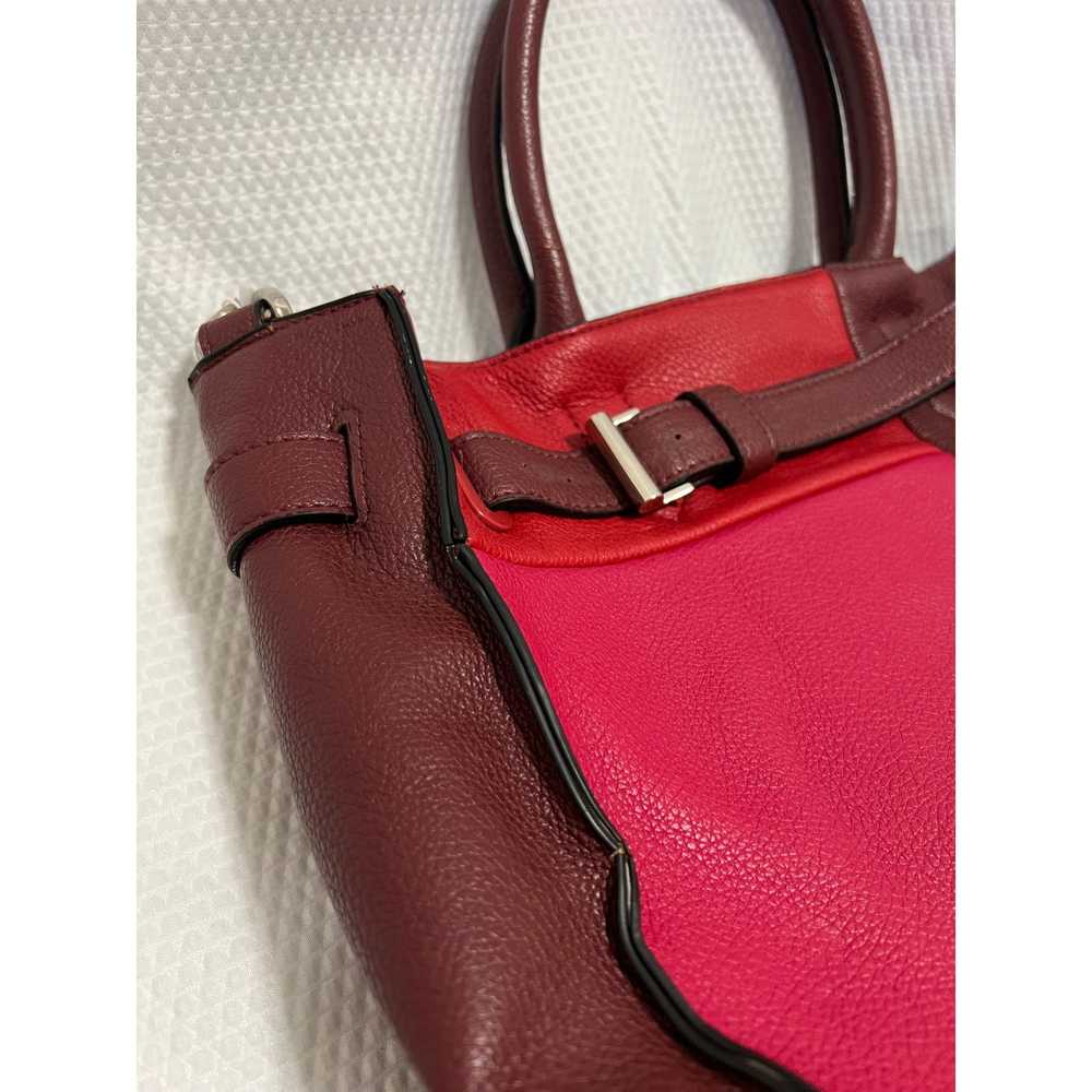 Reed Reed Leather Purse - Red and Burgundy - Top … - image 2