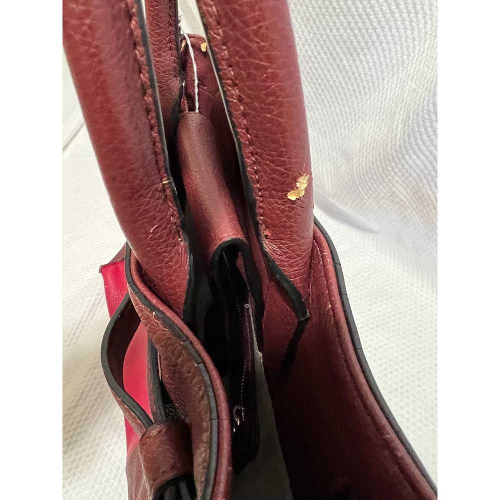 Reed Reed Leather Purse - Red and Burgundy - Top … - image 4