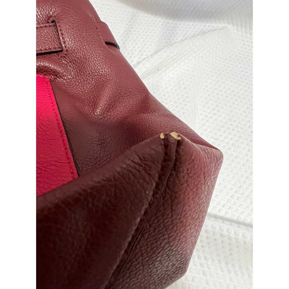 Reed Reed Leather Purse - Red and Burgundy - Top … - image 9