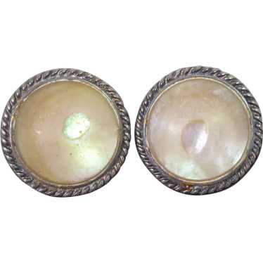 Older Vintage Sterling Silver & Mother of Pearl Sh