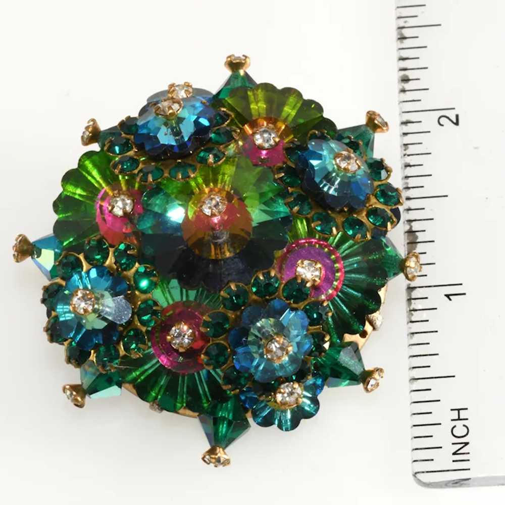 Vintage Brooch Watermelon Margarita Rhinestones B… - image 3