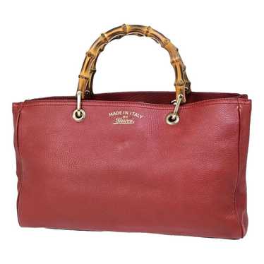 Gucci Bamboo leather handbag - image 1