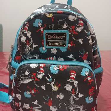 Loungefly Dr Seuss Cat in the Hat AOP Double Stra… - image 1