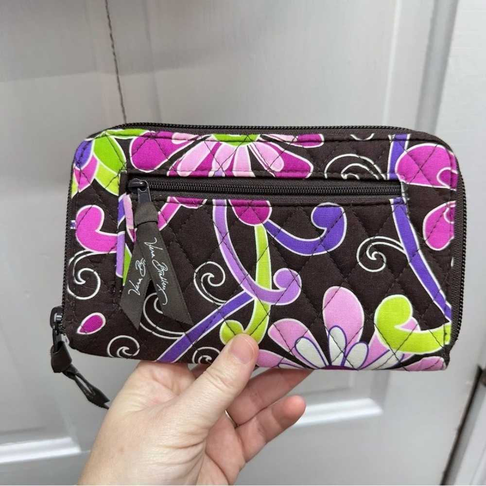 Vera Bradley purple punch floral paisley shoulder… - image 7