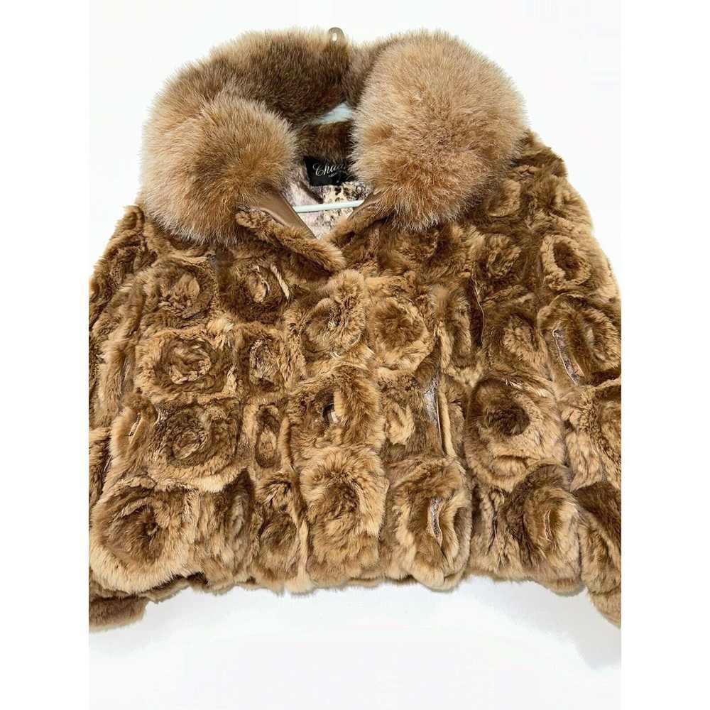 Other Real Fur Cropped Coat Jacket Small Vintage … - image 2