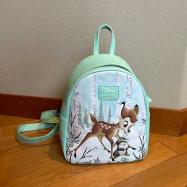 NWT Bambi Snow Day Mini Backpack Loungefly Disney Thumper Blue Winter cheapest Rabbit