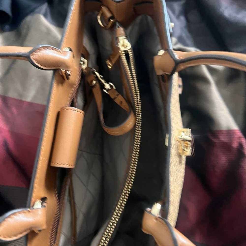 MK Brown Gramercy Large Leather Bag - image 5