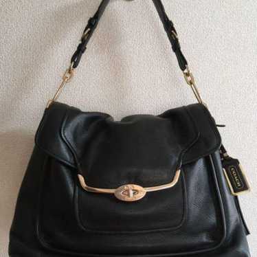 COACH shoulder bag, excellent condition, black - image 1