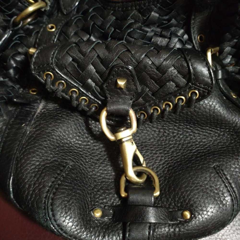 Cole Haan black leather woven design bag - image 4