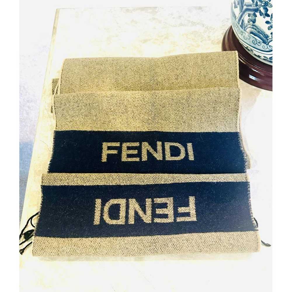 Fendi Wool scarf & pocket square - image 2