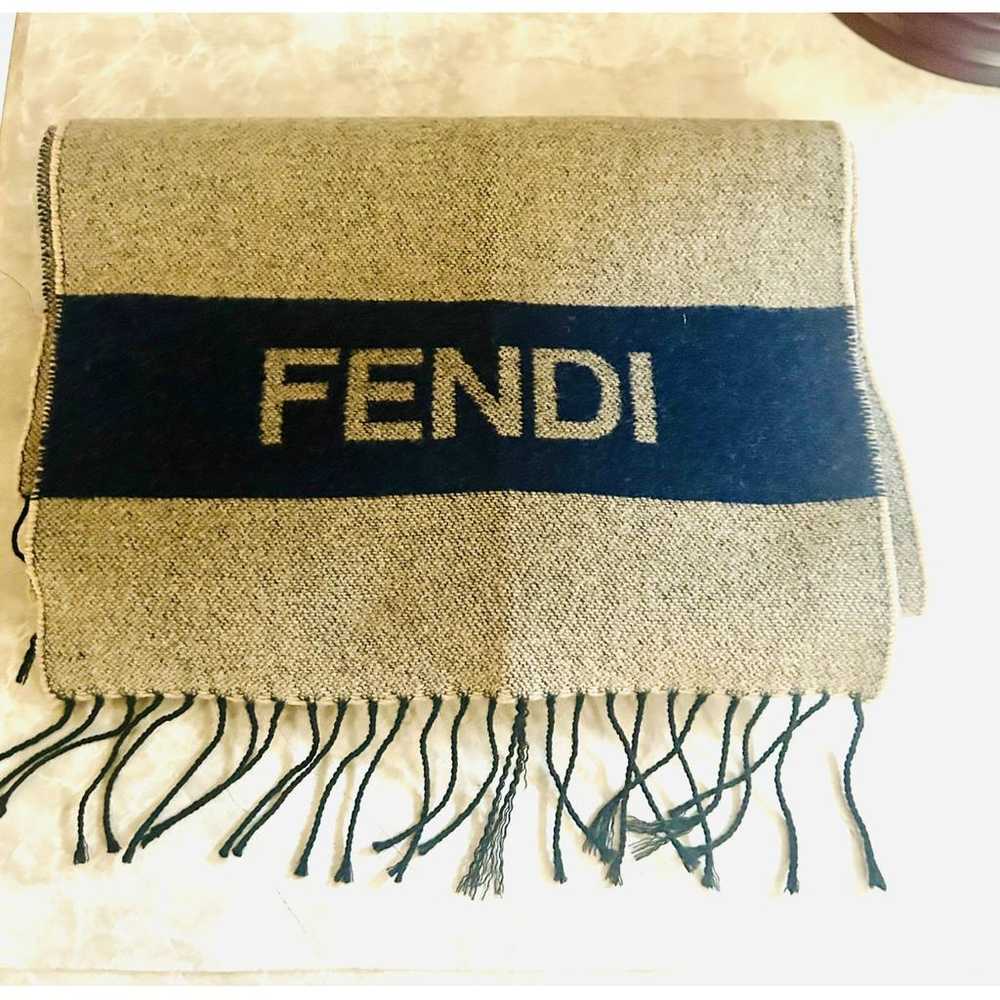 Fendi Wool scarf & pocket square - image 3