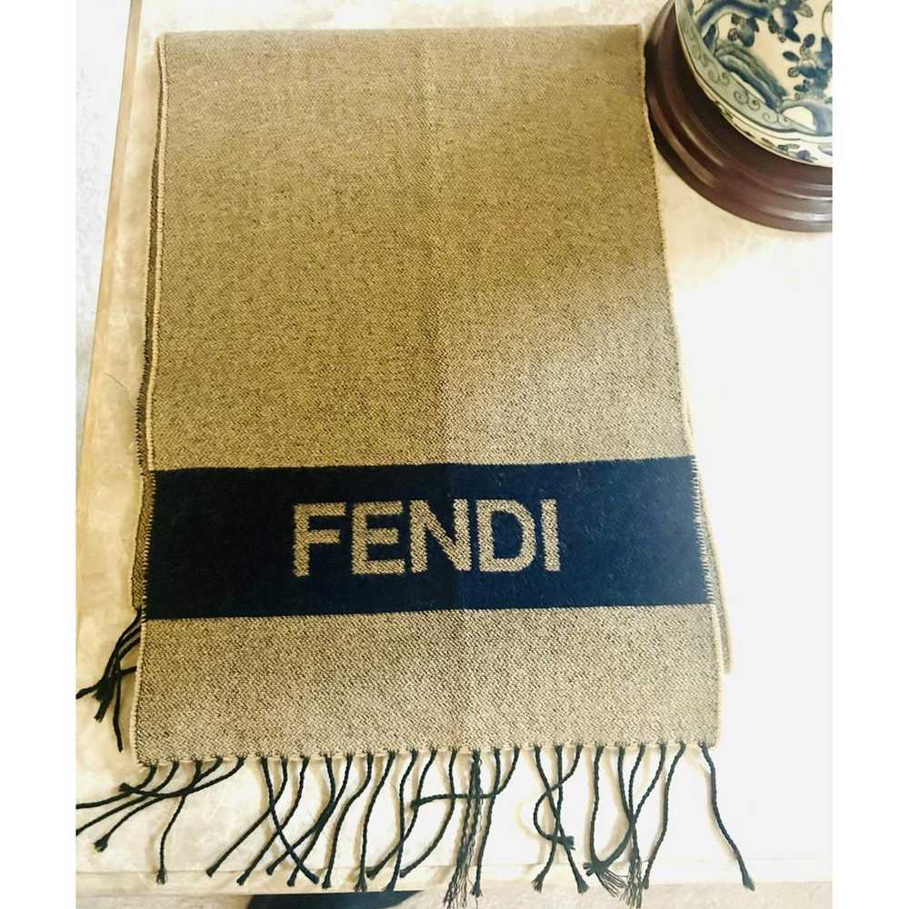 Fendi Wool scarf & pocket square - image 4