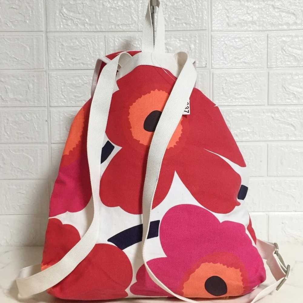 no27637 Marimekko Unikko Pattern Canvas Backpack - image 3