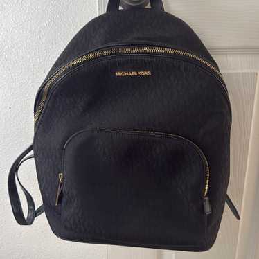 Authentic Michael Kors Black Backpack Purse - Exc… - image 1