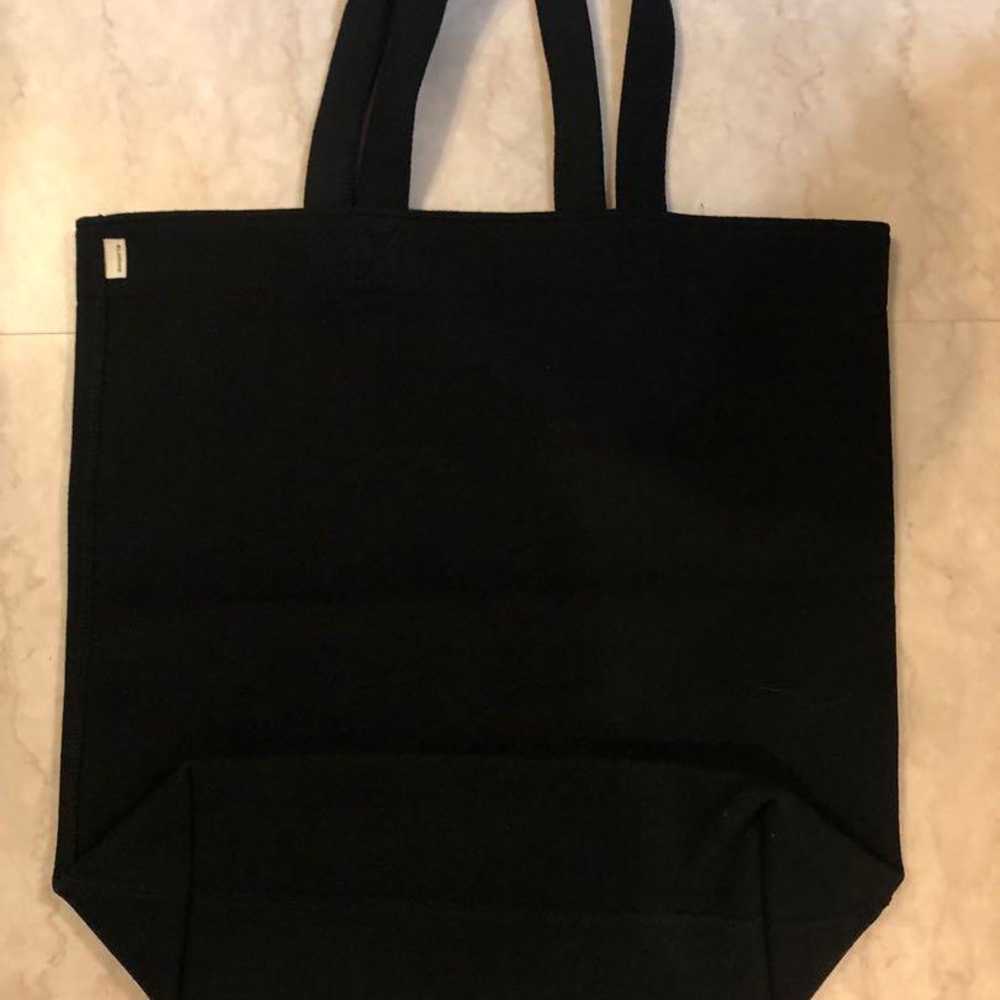 Pristine BLAMINK Soft Flannel Tote Bag Black - image 2