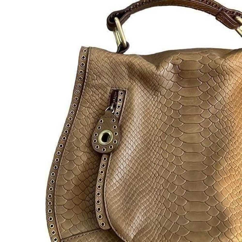 REBECCA MINKOFF Vanity Saddle faux snakeskin purse - image 2