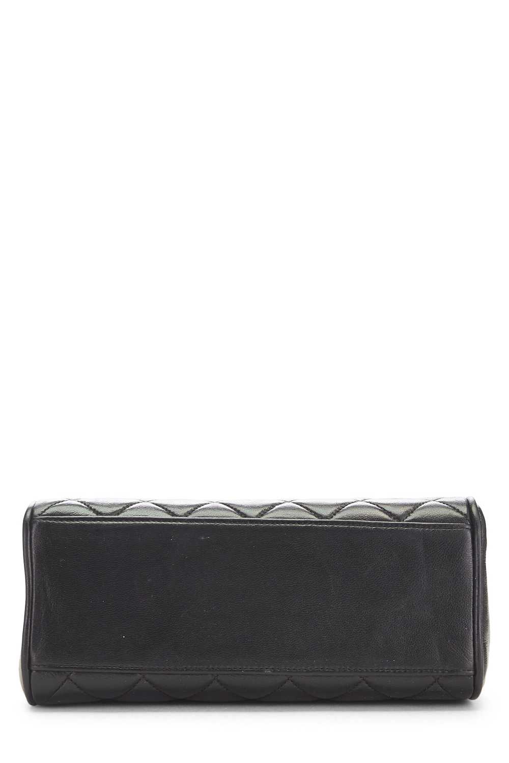 Black Quilted Lambskin Handbag Small Send in SMS … - image 5