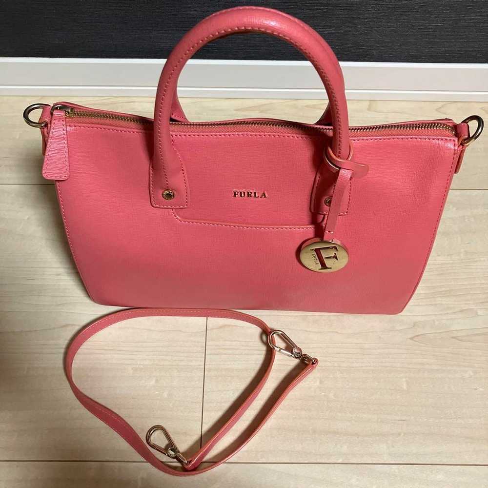 Furla Hand Shoulder Bag Pink - image 2