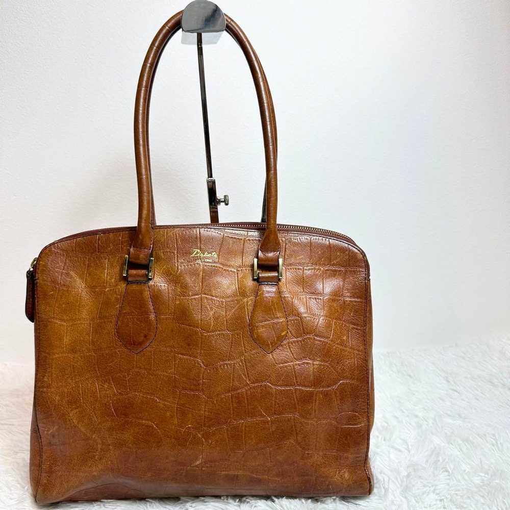 Dakota Handbag Dakota Cayman Crocodile Embossed T… - image 1