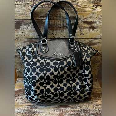 COACH EUC XL NORTH/SOUTH SAFFIANO store TOTE