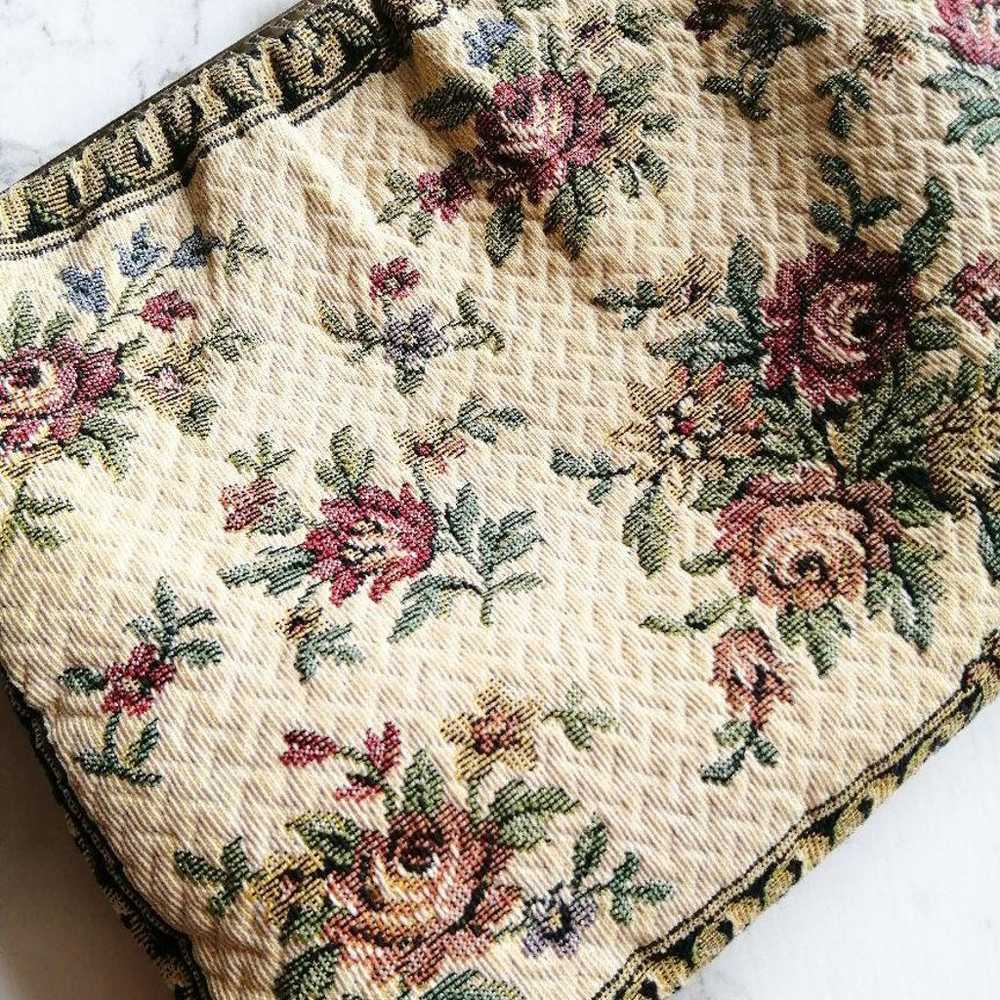 【Vintage】【Antique】Tapestry Kiss Lock Bag - image 6