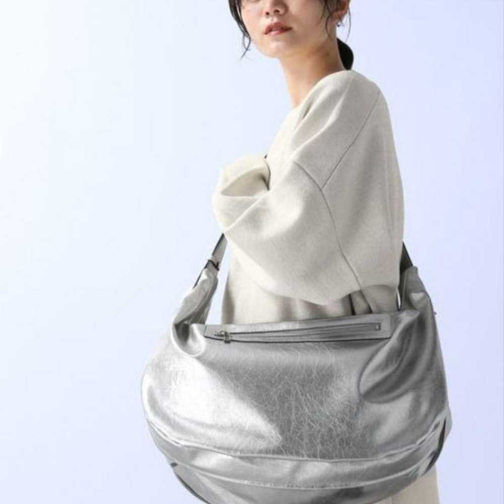 JEANASIS BIG 2-way Shoulder Bag Silver - image 2