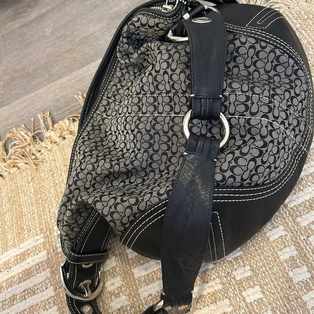 Black coach hobo shoulder bag - image 4