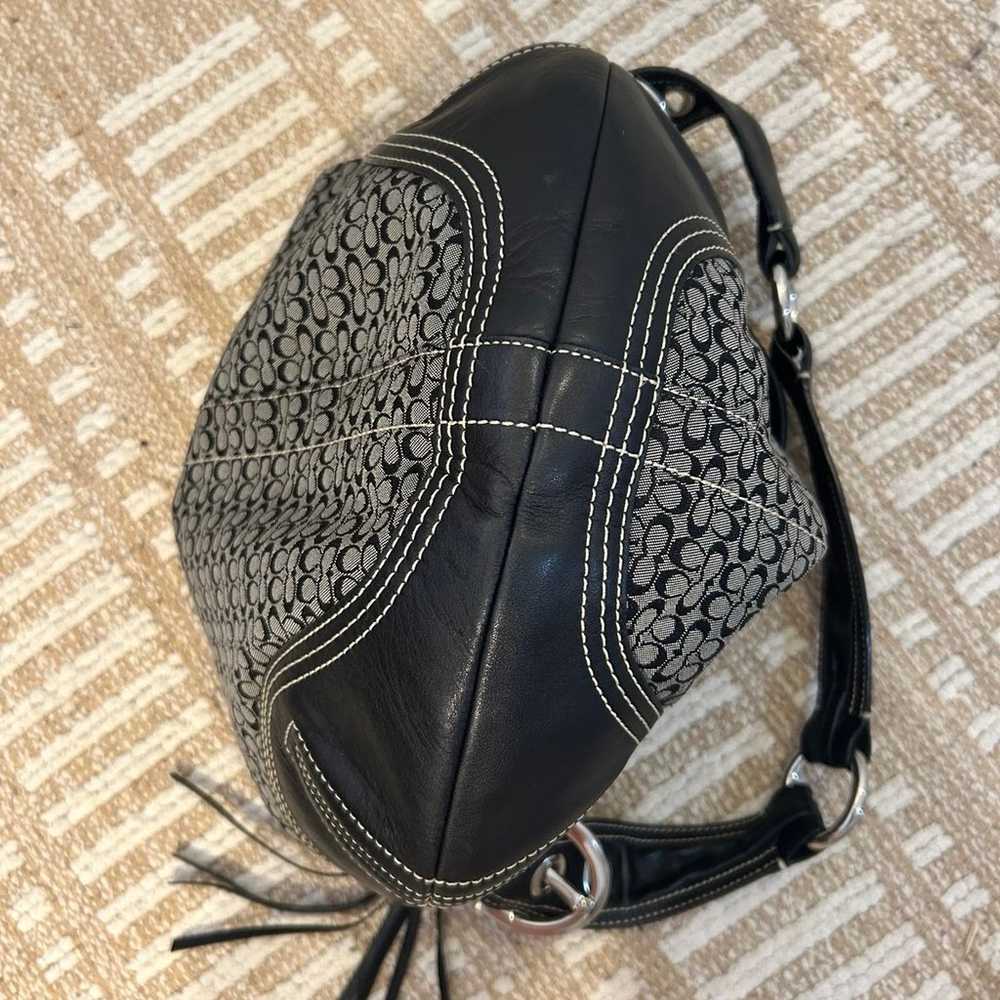 Black coach hobo shoulder bag - image 5